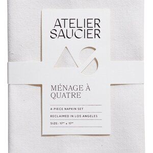Atelier Saucier Rainbow Burlap Napkins, Set of 4